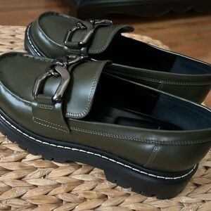 Marc Fisher Olive Green Loafers